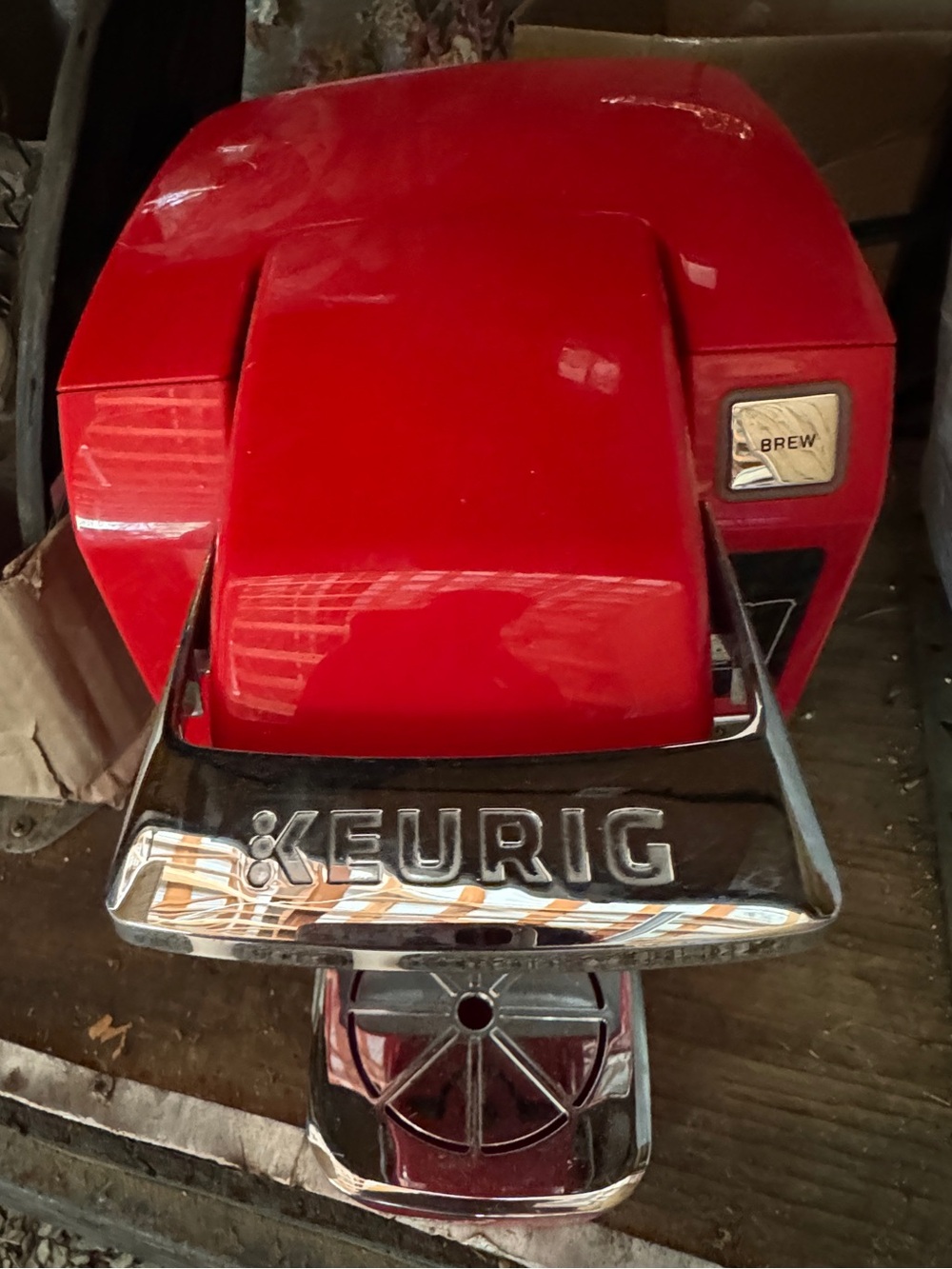 Keurig Red Single-Serve Coffee Brewer with Chrome Accents